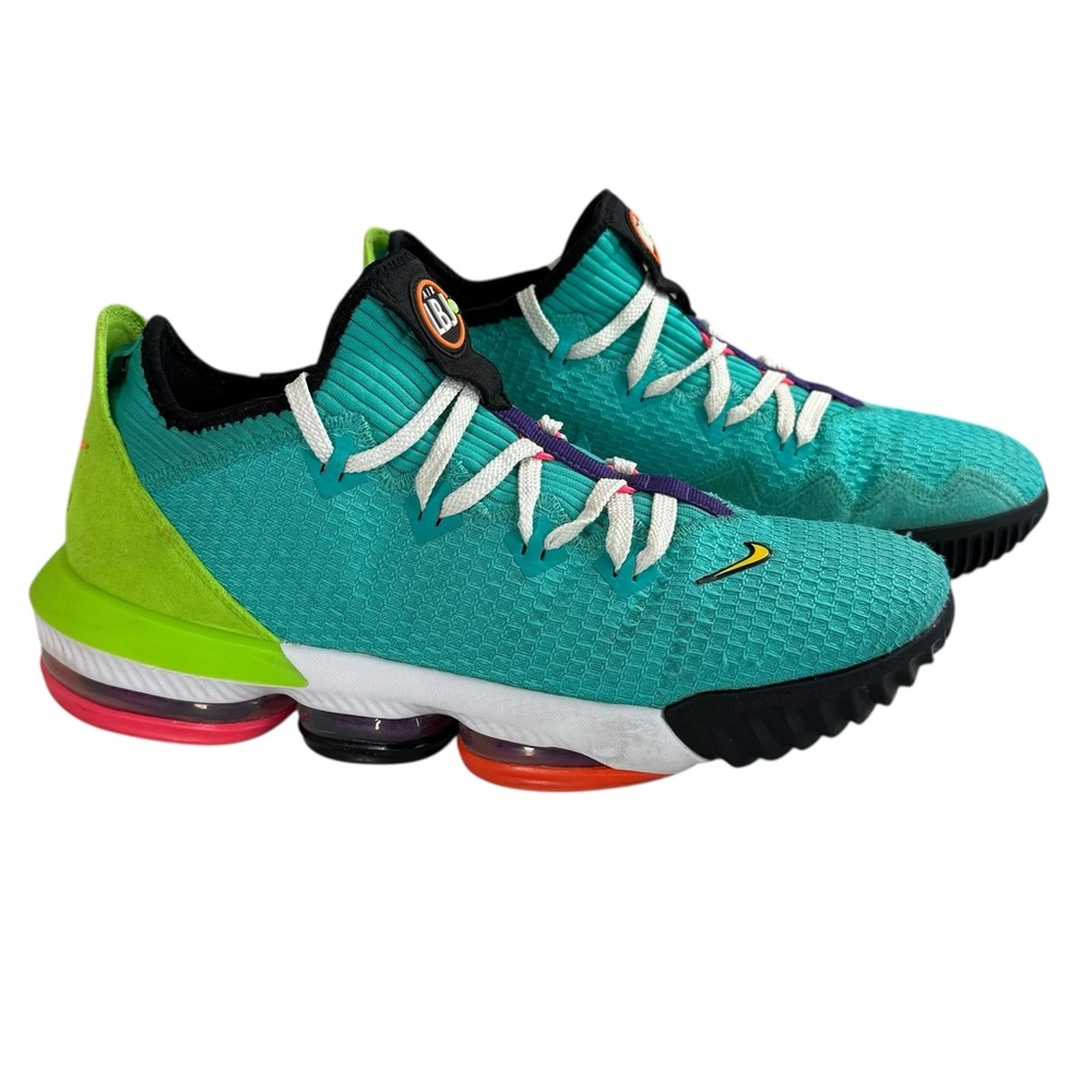 Nike LeBron 16 Low Air LBJ Hyper Jade Basketball Shoes Men’s 11 - Picture 6 of 17